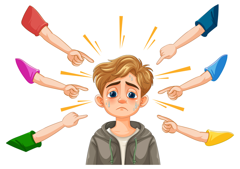 Teacher promoting emotional safety in education through supportive interaction